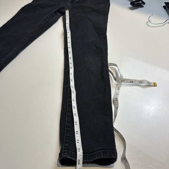 EVERLANE High Rise Slim Straight Cigarette Jeans Size 26 Black - Picture 10 of 11